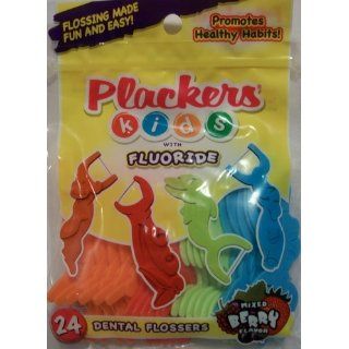 Plackers for Kids Dental Flossers Mixed Berry Flavor (1) 24 Count Health & Personal Care