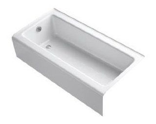 Kohler K 837 47 Bellwether 60" Alcove Soaking Tub with Left Drain, Almond   Recessed Bathtubs  