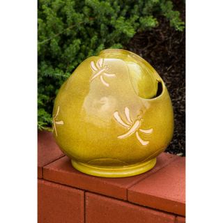 Alfresco Home Dragonfly Indoor / Outdoor Ceramic Sphere Fountain