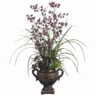Tori Home 36 Orchid and Hydrangea Floral Arrangement with Urn