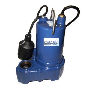 Power Flo Pumps 1/3 HP Sump/Effluent Submersible Pump with 7.5 Amps