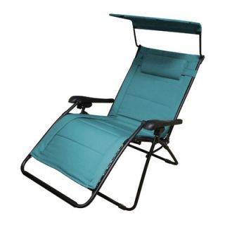 LB International Gravity Lounge Chair with Canopy