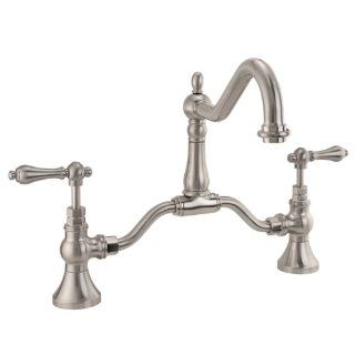 Elnora Bridge Bathroom Faucet   Lever Handles     Touch On Bathroom Sink Faucets  
