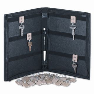 PM Company Locking Full Length Zipper 288 Key Leather Look Vinyl Case