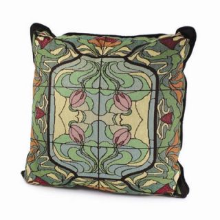 Rennie & Rose Design Group Arts and Crafts Thistle and Rose Bud Pillow
