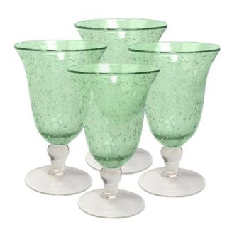 Artland Iris Footed Iced Tea Glass in Light Green (Set of 4)