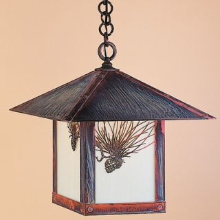 Arroyo Craftsman Evergreen 1 Outdoor Light Hanging Lantern