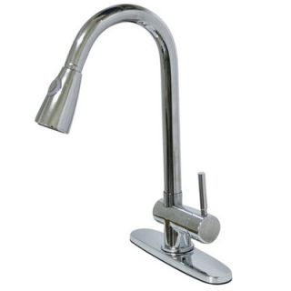 Elements of Design Single Hole Kitchen Faucet with Single Lever Handle