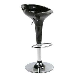 Eurostyle Ashley Adjustable Bar Stool in Black