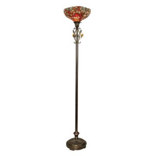 dale tiffany dragonfly agate 1 light torchiere floor