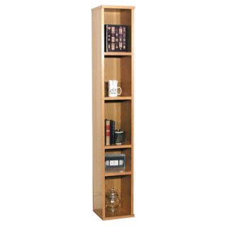 Rush Furniture Heirloom 62 H Heavy Duty Tower Bookcase in Oak Veneer