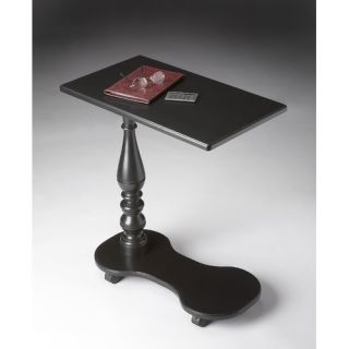 Masterpiece Mobile Tray Table in Distressed Black Licorice