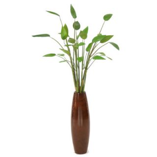 Distinctive Designs Silk Tropical Stalk Floor Plant in Decorative Vase