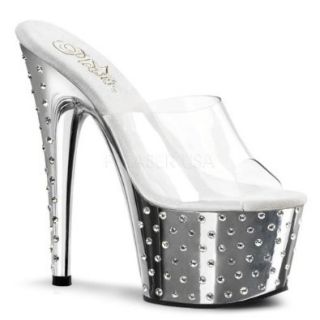 Pleaser Women's Stardust 701/C/GCH Sandal Shoes