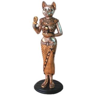 Design Toscano Egyptian Cat Goddess Bastet with Royal Ankh Statue