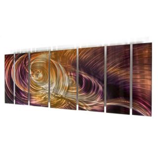 All My Walls Abstract by Ash Carl Metal Wall Art in Orange and Purple