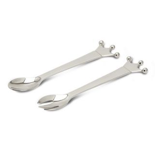 Majestic Heavy Sterling Silver Baby Spoon and Fork Set
