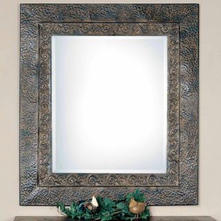 Rustic Metal 34 H x 30 W Jackson Framed Mirror