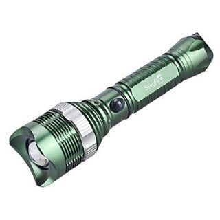 SingFire SF 703 Rechargeable 5 Mode Cree XM L T6 Zoom LED Flashlight (800LM, 1x18650, Green)   Basic Handheld Flashlights  