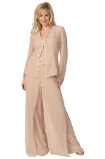 #703   BEST SELLER   Formal Evening Gown. Beautiful Mother of the Bride/Groom 3 piece (Jacket, blouse, pant) Clothing