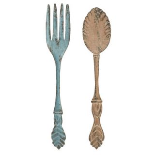 IMAX Fork and Spoon Wall Decor (Set of 2)