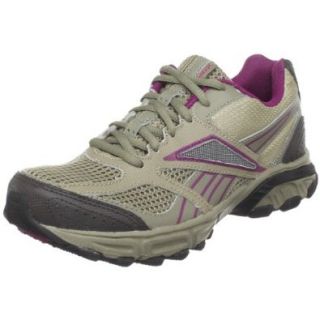 Reebok Women's Trail Hillcrusher Running Shoe, Super Neutral/Grey/Earth/Brazen Berry, 10.5 M US Shoes