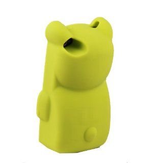 NEW Cute 3D Bear Silicone Case Cover for Apple iPhone4 4S Yellow Cell Phones & Accessories