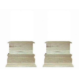 Pearl Mantels Plinth Fireplace Mantel Base (Set of 2)