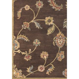 Couristan Dynasty Persian Garland Brown/Gold Floral Rug
