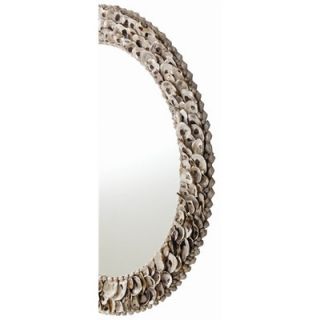 ARTERIORS Home Kipling Authentic Oyster Shell Round Mirror