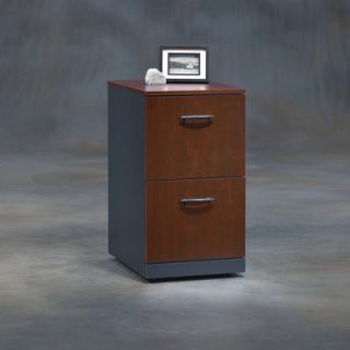 Sauder Via Two Drawer Pedestal in Classic Cherry