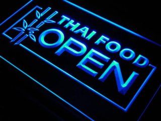 ADV PRO j705 b Thai Food OPEN Cafe Restaurant Neon Light Sign  