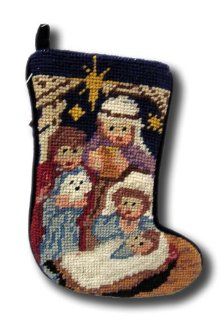 Nativity Scene Stocking Needle point Christmas Xmas Seasonal Sk 705S  Other Products  