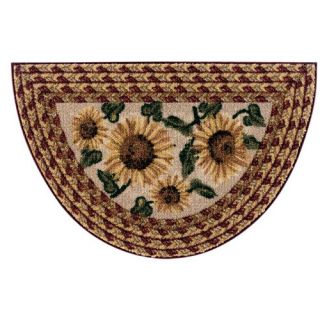 Sunflower Braid Kitchen Rug