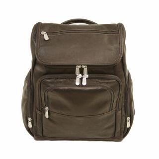 Piel Entrepreneur Multi Pocket Laptop Backpack in Chocolate