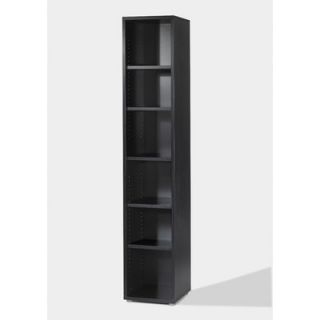 Tvilum Fairfax Tall Narrow Bookcase in Black Woodgrain