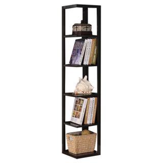 Hokku Designs Kala 4 Shelf Corner Ladder Display Bookcase