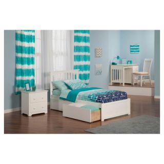 Atlantic Furniture Urban Lifestyle Portland Bed with Bed Drawers Set
