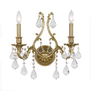 Crystorama Yorkshire 2 Light Candle Wall Sconce