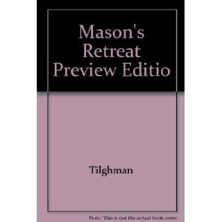 Mason's Retreat Preview Editio CHRISTOPHER TILGHMAN 9780679451433 Books