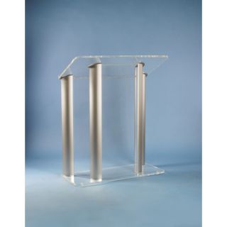 AmpliVox Sound Systems Acrylic and Aluminum Lectern