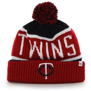 47 BRAND Mens Minnesota Twins Calgary Cuffed Knit Hat   Size Adjustable, Navy