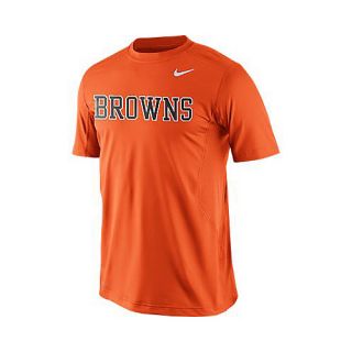 NIKE Mens Cleveland Browns Dri FIT Hypercool Speed Short Sleeve T Shirt   Size