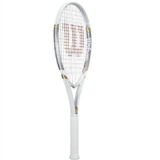 Wilson 2012 Venus and Serena 110 Tennis Racquet   White/Silver (4 1/8)  Tennis Rackets  Sports & Outdoors