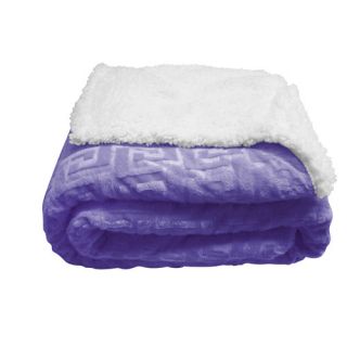 Mink textured throw Material polyester Reversible embossed design