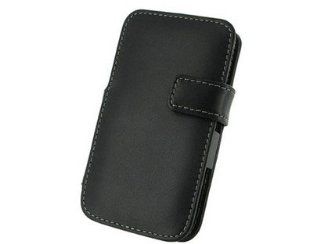 Leather Book Style Phone Protector Case Black For Samsung Galaxy S2 Skyrocket SGH i727 Cell Phones & Accessories