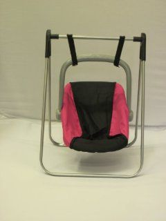 Mommy & me 2 in 1 Doll Swing & carrier hot pink and black Toys & Games