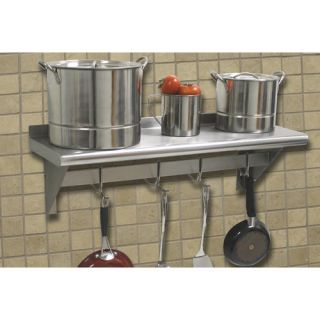 Line by Advance Tabco Stainless Steel Wall Mounted Shelf with Pot