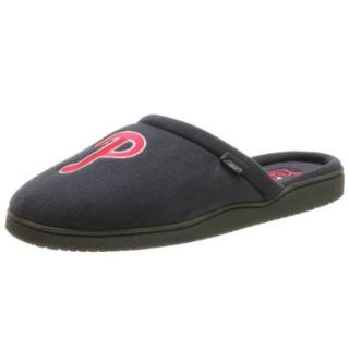 Reebok Men's Philadelphia Phillies MLB Slippers, Navy/Red, Large  Sports Fan Slippers  Shoes