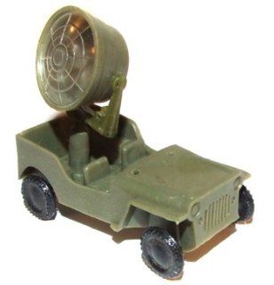 Vintage Plastic Army Spotlight Truck Jeep Toy Hong Kong 